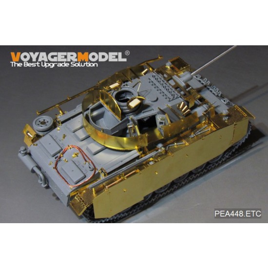 1/35 WWII German PzKpfw.III Ausf.M/N Additional Armour Detail Set for Takom Model 1/35 WWII German PzKpfw.III Ausf.M/N Additional Armour Detail Set for Takom Model