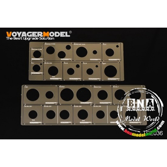 1/35 WWII AFV Road Wheels Stenciling Templates for Dragon kit