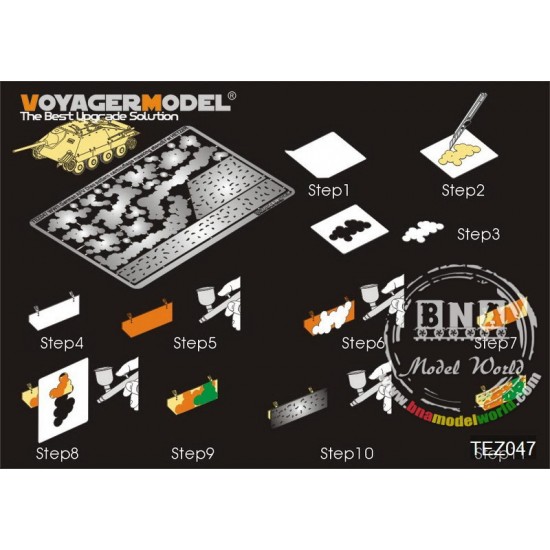1/35 WWII German AFV Disc Pattern Camouflage Masking Stencil Vol.3 (for Hetzer) 1/35 WWII German AFV Disc Pattern Camouflage Masking Stencil Vol.3 (for Hetzer)