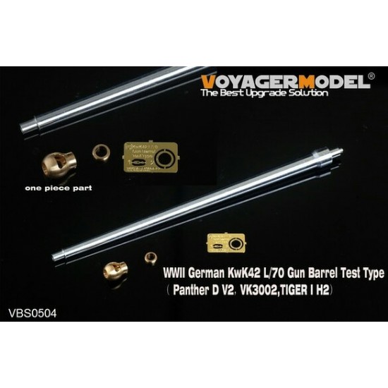 1/35 WWII German KwK42 L/70 Gun Barrel Set Test Type for Panther D V2/VK3002/Tiger I H2 1/35 WWII German KwK42 L/70 Gun Barrel Set Test Type for Panther D V2/VK3002/Tiger I H2