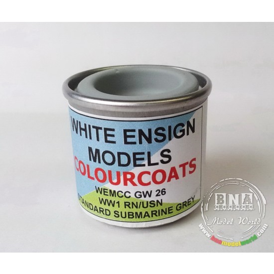 WWI RN & USN Joint Camouflage Colour - Standard Grey for Submarines 14ml WWI RN & USN Joint Camouflage Colour - Standard Grey for Submarines 14ml