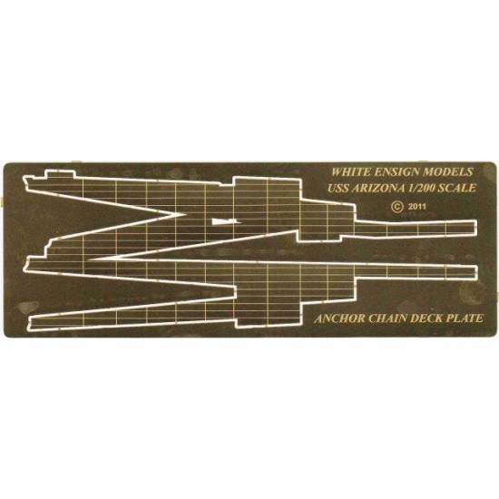 1/200 USS Arizona Anchor Deck Plates (for use with wooden deck plates) 1/200 USS Arizona Anchor Deck Plates (for use with wooden deck plates)