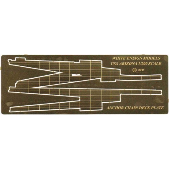 1/200 USS Arizona Anchor Deck Plates (for use with wooden deck plates)
