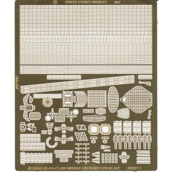 1/350 Slava Class Cruiser Detail-up Set for Trumpeter kit 1/350 Slava Class Cruiser Detail-up Set for Trumpeter kit