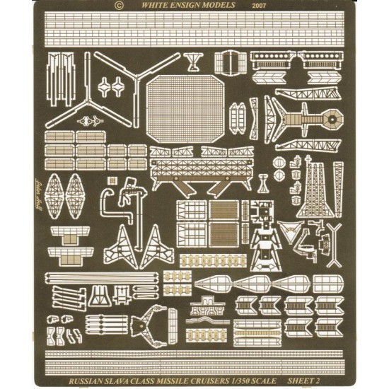 1/350 Slava Class Cruiser Detail-up Set for Trumpeter kit 1/350 Slava Class Cruiser Detail-up Set for Trumpeter kit