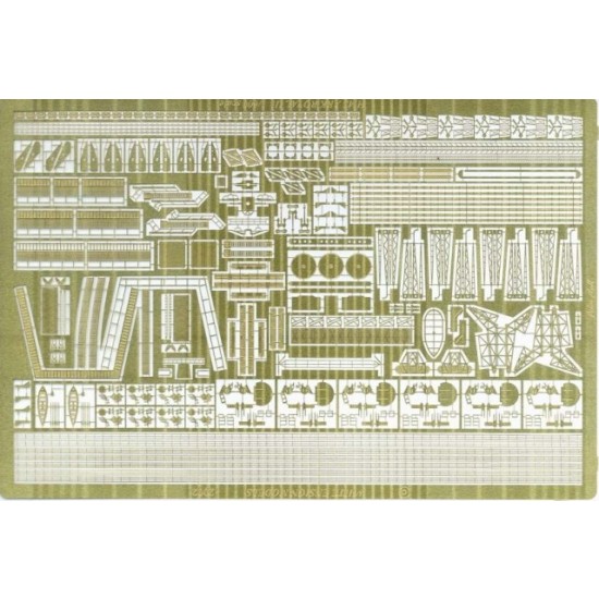 1/600 WWII HMS Ark Royal Detail-up Set for Airfix kit (1 Photo-Etched Sheet) 1/600 WWII HMS Ark Royal Detail-up Set for Airfix kit (1 Photo-Etched Sheet)