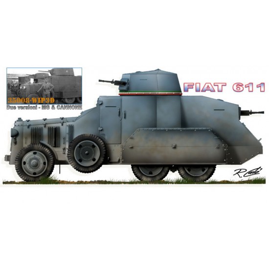 1/35 Autoblinda Fiat 611 Armored Vehicles Complete kit 1/35 Autoblinda Fiat 611 Armored Vehicles Complete kit