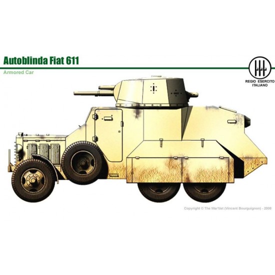 1/35 Autoblinda Fiat 611 Armored Vehicles Complete kit 1/35 Autoblinda Fiat 611 Armored Vehicles Complete kit