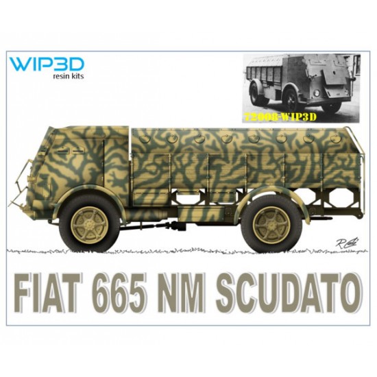 1/35 Fiat 665 NM Shielded Complete Resin kit 1/35 Fiat 665 NM Shielded Complete Resin kit