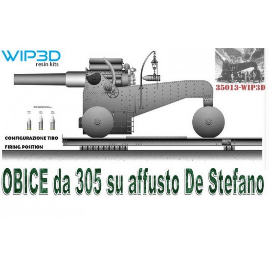 1/35 Obice Da 305 Su Affusto De Stefano Howitzer FIRING Version 1/35 Obice Da 305 Su Affusto De Stefano Howitzer FIRING Version