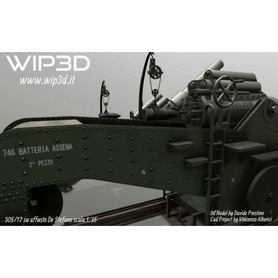 1/35 Obice Da 305 Su Affusto De Stefano Howitzer FIRING Version 1/35 Obice Da 305 Su Affusto De Stefano Howitzer FIRING Version