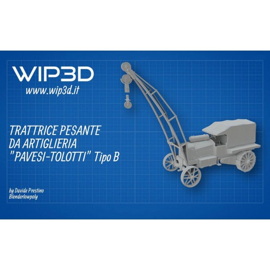 1/35 Tractor Pavesi-Tolotti B Type with Crane 1/35 Tractor Pavesi-Tolotti B Type with Crane