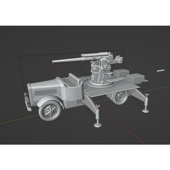 1/35 FIAT 634N with 76/30 Regia Marina resin kit 1/35 FIAT 634N with 76/30 Regia Marina resin kit