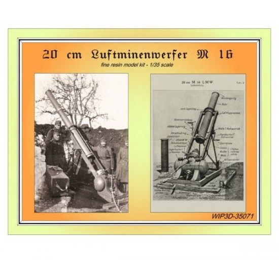 1/35 20cm M16 Luftminenwerfer Resin kit 1/35 20cm M16 Luftminenwerfer Resin kit