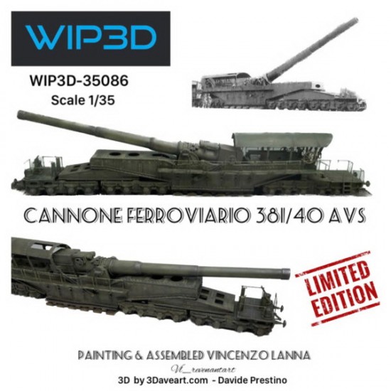 1/35 Railway Gun 381/40 AVS Resin kit 1/35 Railway Gun 381/40 AVS Resin kit