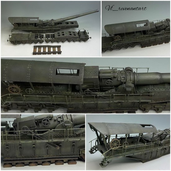 1/35 Railway Gun 381/40 AVS Resin kit 1/35 Railway Gun 381/40 AVS Resin kit