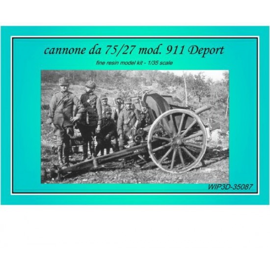 1/35 75/27 Cannon mod.911 Deport Resin kit 1/35 75/27 Cannon mod.911 Deport Resin kit