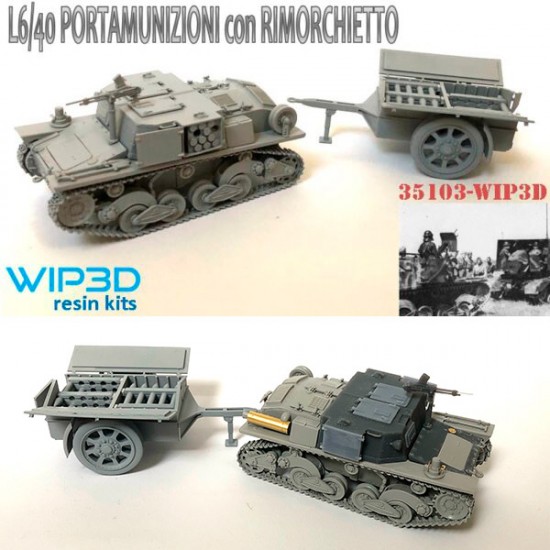 1/35 L6/40 Ammunition Trailer Cannibal Resin Kit 1/35 L6/40 Ammunition Trailer Cannibal Resin Kit