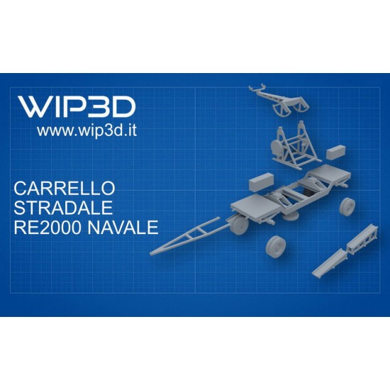 1/72 Carrello Re2000 Navale Complete Resin kit 1/72 Carrello Re2000 Navale Complete Resin kit