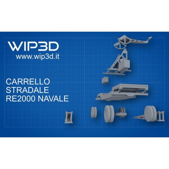 1/72 Carrello Re2000 Navale Complete Resin kit 1/72 Carrello Re2000 Navale Complete Resin kit