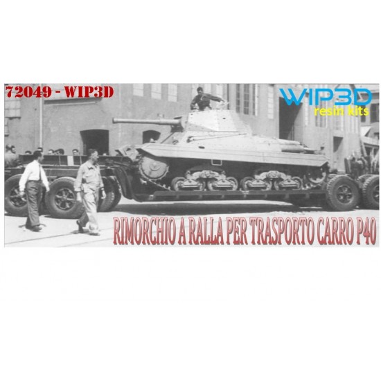 1/72 Italian Tank Transporter for P40 (Resin kit) 1/72 Italian Tank Transporter for P40 (Resin kit)