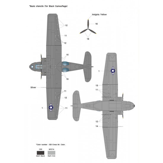 1/48 PBY Catalina Decals Part.2 Black Cat Squadron (PBY-5A) for Revell kit 1/48 PBY Catalina Decals Part.2 Black Cat Squadron (PBY-5A) for Revell kit