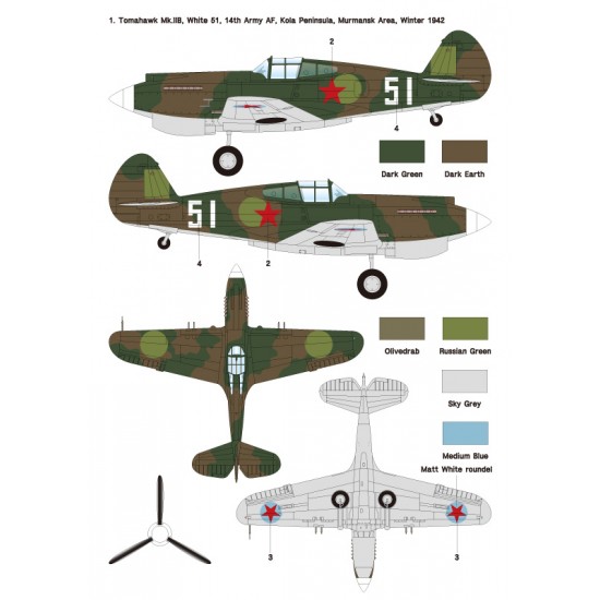 1/48 Soviet P-40 Warhawk Part.2 - Lend-lease Warhawk/Tomahawk in VVS 1/48 Soviet P-40 Warhawk Part.2 - Lend-lease Warhawk/Tomahawk in VVS