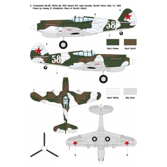 1/48 Soviet P-40 Warhawk Part.2 - Lend-lease Warhawk/Tomahawk in VVS 1/48 Soviet P-40 Warhawk Part.2 - Lend-lease Warhawk/Tomahawk in VVS