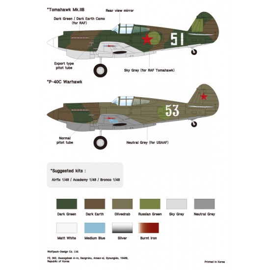 1/48 Soviet P-40 Warhawk Part.2 - Lend-lease Warhawk/Tomahawk in VVS 1/48 Soviet P-40 Warhawk Part.2 - Lend-lease Warhawk/Tomahawk in VVS