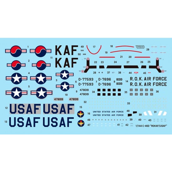 1/144 ROK/USAF Curtiss C-46D Commando [Premium Edition]