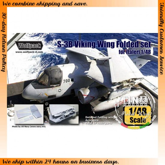 1/48 S-3 Viking Wing Folded Set for Italeri kit 1/48 S-3 Viking Wing Folded Set for Italeri kit
