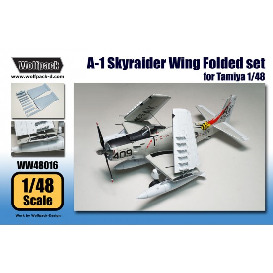 1/48 A-1 Skyraider Folding Wing set for Tamiya kit (16 Resin Parts)