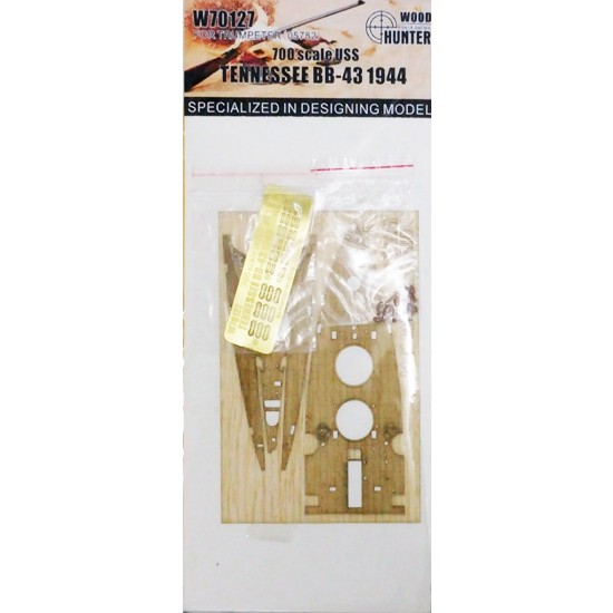 1/700 USS Tennessee BB-43 1944 Wooden Deck for Trumpeter kit #05782 1/700 USS Tennessee BB-43 1944 Wooden Deck for Trumpeter kit #05782