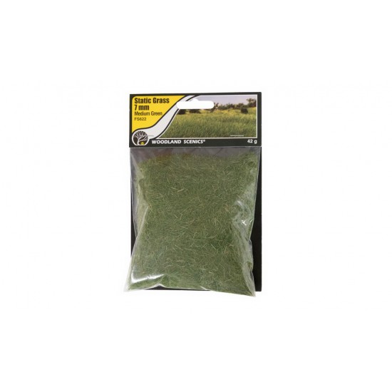 The Field System - Static Grass Medium Green #7mm (42g) The Field System - Static Grass Medium Green #7mm (42g)