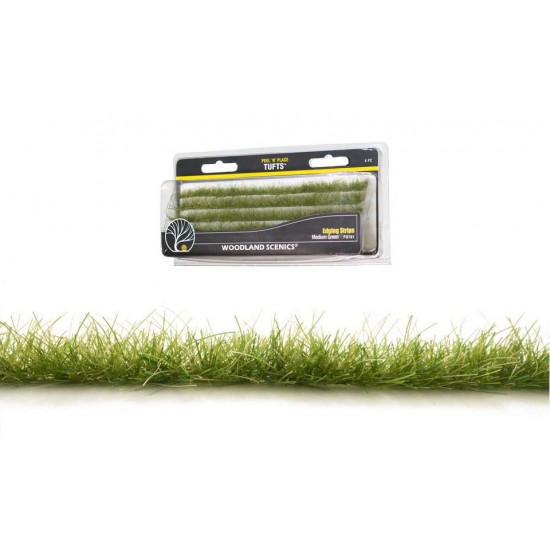 The Field System - Medium Green Edging Strips (4pcs)