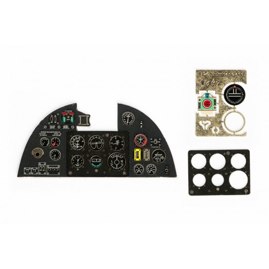 1/24 Hawker Hurricane Mk.I Early Instrument Panel for Trumpeter kit 1/24 Hawker Hurricane Mk.I Early Instrument Panel for Trumpeter kit