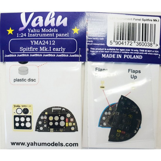 1/24 Supermarine Spitfire I Instrument Panel for Airfix kits 1/24 Supermarine Spitfire I Instrument Panel for Airfix kits
