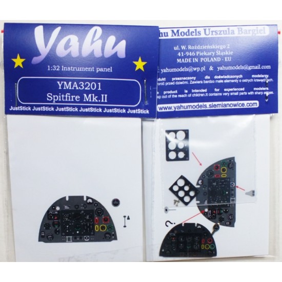 1/32 Supermarine Spitfire Mk.II Instrument Panel for Revell kit 1/32 Supermarine Spitfire Mk.II Instrument Panel for Revell kit