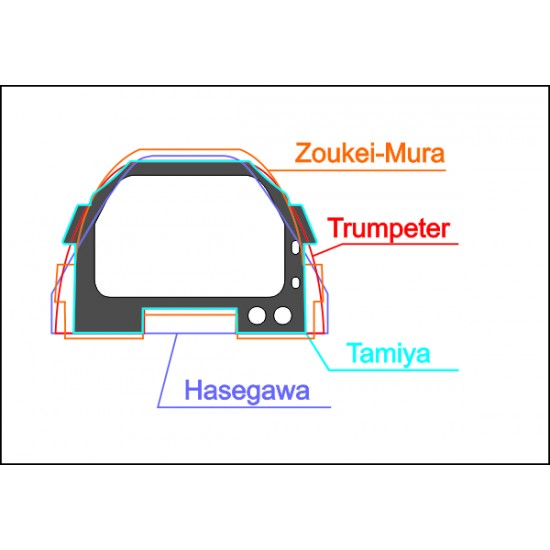 1/32 P-51D Mustang Late / P-51 Mustang Mk.IVa Instrument Panel for Tamiya 1/32 P-51D Mustang Late / P-51 Mustang Mk.IVa Instrument Panel for Tamiya