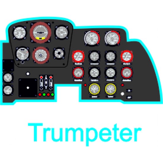 1/32 Messerschmitt Me 262A Instrument Panel for Trumpeter kit 1/32 Messerschmitt Me 262A Instrument Panel for Trumpeter kit