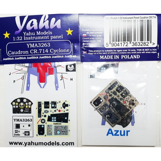 1/32 Caudron CR.714 Instrument Panel for Azur kit 1/32 Caudron CR.714 Instrument Panel for Azur kit
