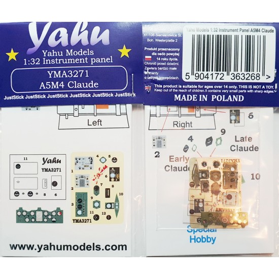 1/32 Mitsubishi A5M4 Green Instrument Panel for Special Hobby kits 1/32 Mitsubishi A5M4 Green Instrument Panel for Special Hobby kits