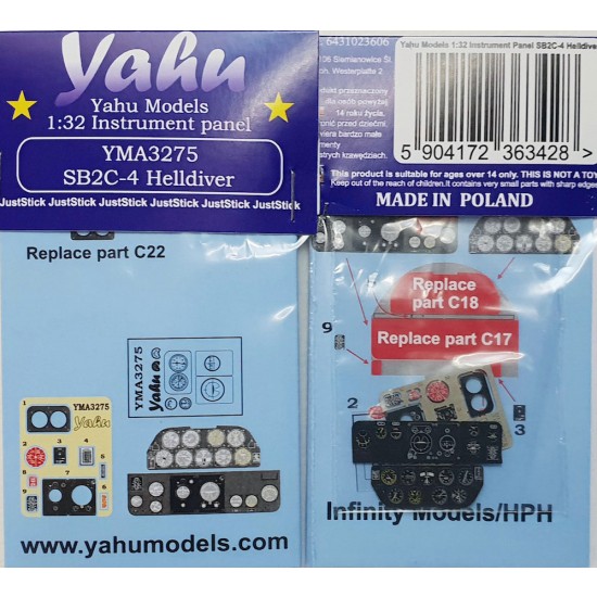 1/32 SB2C-4 Helldiver Instrument Panel for Infinity Models/HPM 1/32 SB2C-4 Helldiver Instrument Panel for Infinity Models/HPM