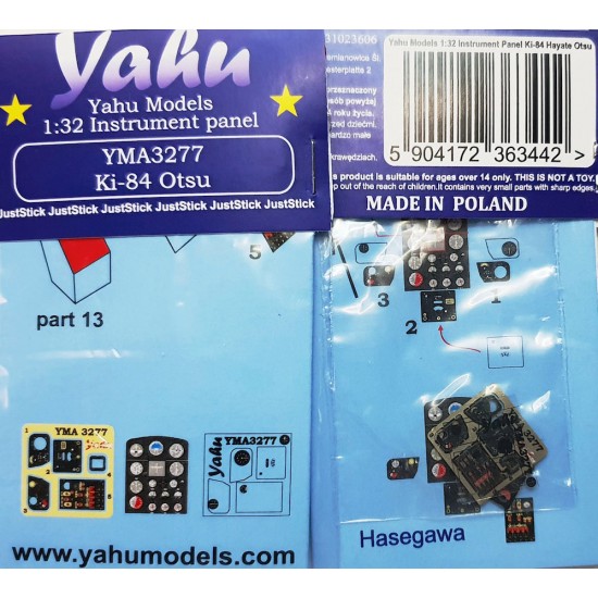 1/32 Ki-84 Otsu Instrument Panel for Hasegawa kits 1/32 Ki-84 Otsu Instrument Panel for Hasegawa kits