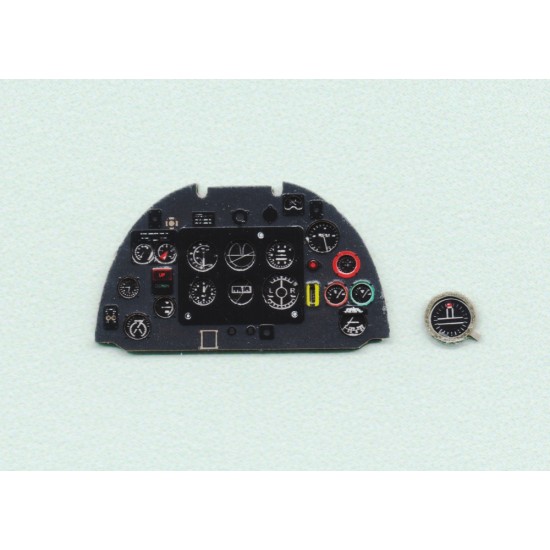 1/48 Supermarine Spitfire Mk.Vb Late Instrument Panel for Airfix/Tamiya kits 1/48 Supermarine Spitfire Mk.Vb Late Instrument Panel for Airfix/Tamiya kits