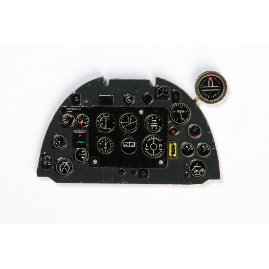 1/48 Supermarine Spitfire Mk.Vb Early Instrument Panel for Airfix/Tamiya kits 1/48 Supermarine Spitfire Mk.Vb Early Instrument Panel for Airfix/Tamiya kits