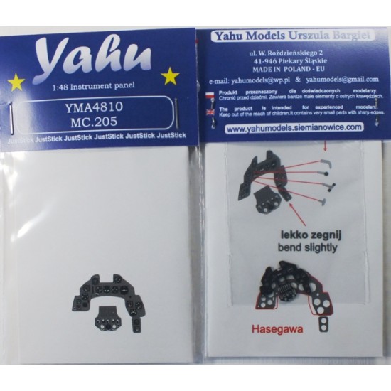 1/48 Macchi C.205 Veltro Instrument Panel for Hasegawa kit 1/48 Macchi C.205 Veltro Instrument Panel for Hasegawa kit