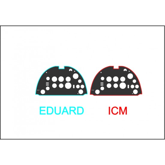 1/48 Supermarine Spitfire Mk.IX Late / Mk.XVI Instrument Panel for Eduard/ICM 1/48 Supermarine Spitfire Mk.IX Late / Mk.XVI Instrument Panel for Eduard/ICM
