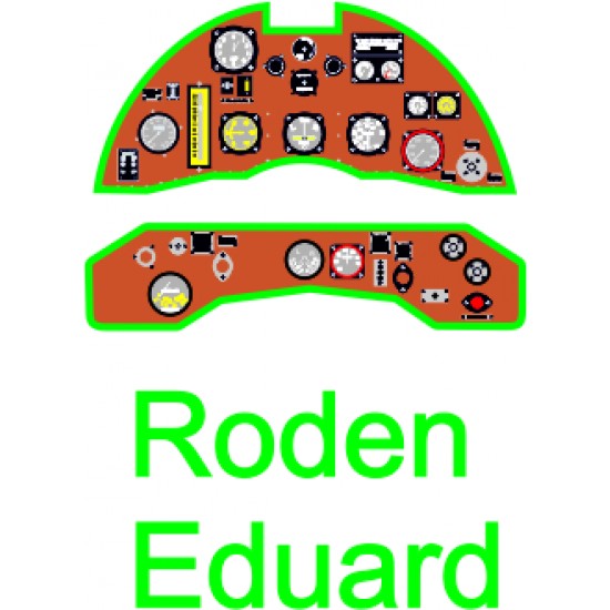 1/48 Gloster Gladiator Mk.I Early Instrument Panel for Eduard/Roden kits 1/48 Gloster Gladiator Mk.I Early Instrument Panel for Eduard/Roden kits
