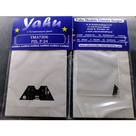 1/72 PZL P.24 Instrument Panel for Azur kit 1/72 PZL P.24 Instrument Panel for Azur kit